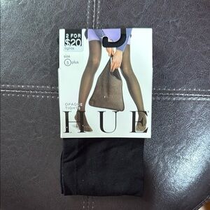 Hue Black Opaque Tights